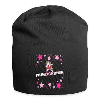 Prinzessin Prinzickchen Einhorn - Jersey-Beanie - Schwarz - Vorne