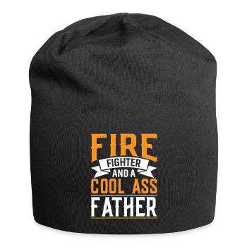 Feuerwehrmann Und Ein Cooler Vater - Jersey-Beanie - Schwarz - Vorne