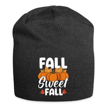 Herbst - Jersey-Beanie - Anthrazit - Vorne