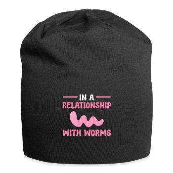 En relation avec l’élevage de vers - Bonnet en jersey - noir - Devant