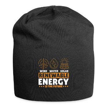Le vent, l’eau, le solaire et les énergies renouvelables sont les - Bonnet en jersey - noir - Devant