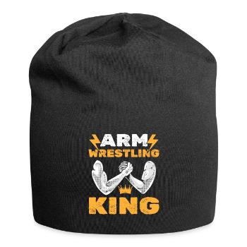 Armdrücken König Armdrücker - Jersey-Beanie - Schwarz - Vorne