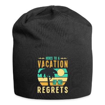 Here's to a holiday without regrets - Jersey Beanie - black - Front