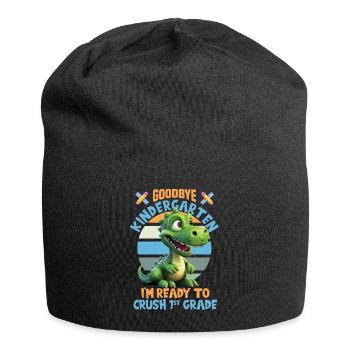 Écolier pour l’inscription à l’école Adieu la maternelle - Bonnet en jersey - noir - Devant