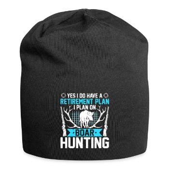 Retirement plan is to go hunting - Jersey Beanie - black - Front