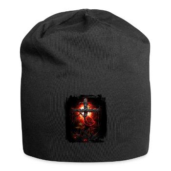 Croix gothiques design victorien - Bonnet en jersey - noir - Devant
