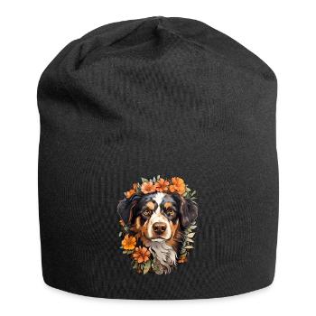 Border Collie - Jersey Beanie - black - Front