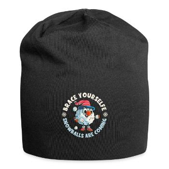 Schneeballschlacht - Préparez-vous les boules de neige sont - Bonnet en jersey - noir - Devant