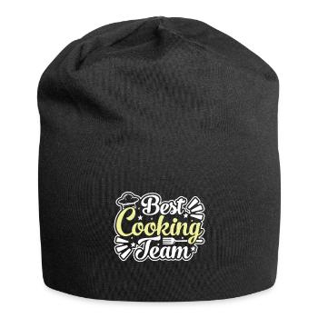 Bestes Kochteam - Jersey-Beanie - Schwarz - Vorne