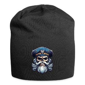 Sailor Skull Skull Captain Ahoy Ship - Jersey Beanie - black - Front