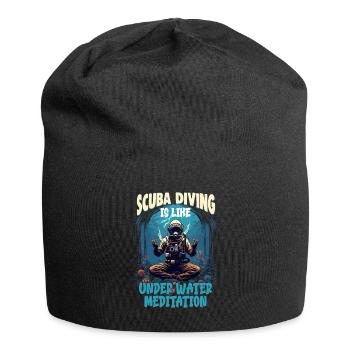 Scuba diver, instructor and fun snorkeling - Jersey Beanie - black - Front