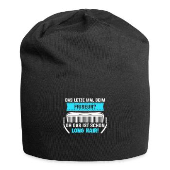 Friseurin Barber Frisörin Friseursalon - Jersey-Beanie - Schwarz - Vorne