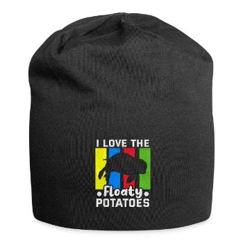 I love the floaty potatoes Manatee Seekuh - Jersey-Beanie - Schwarz - Vorne