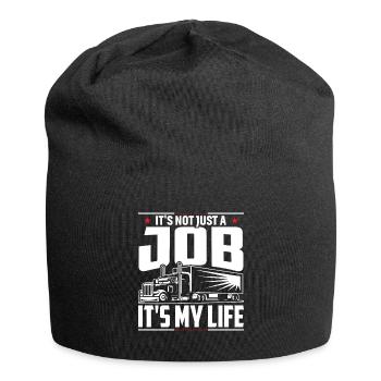 Ce n’est pas seulement un travail, c’est ma vie - Bonnet en jersey - noir - Devant