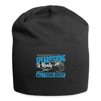 Spearfishing Is Really All I Think About - Jersey Beanie - black - Front