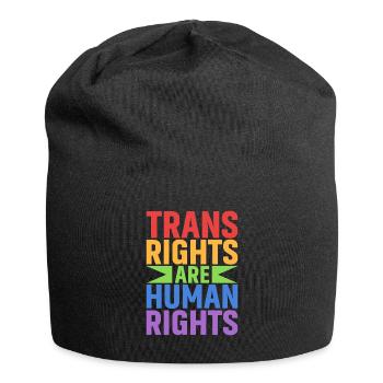 Les droits des personnes trans sont des droits humains - Bonnet en jersey - noir - Devant