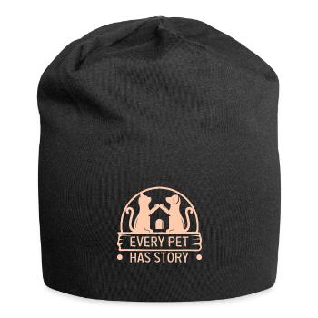 Hunderettungs Designs Für Tierrechtsaktivisten - Jersey-Beanie - Schwarz - Vorne