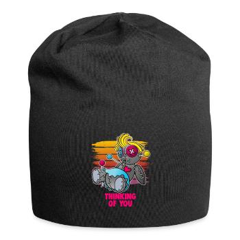 Magische Dunkle Kunst Okkulte Hexen Designs - Jersey-Beanie - Schwarz - Vorne