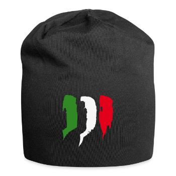 Drapeau de l’Italie - Coups de pinceau - Bonnet en jersey - noir - Devant