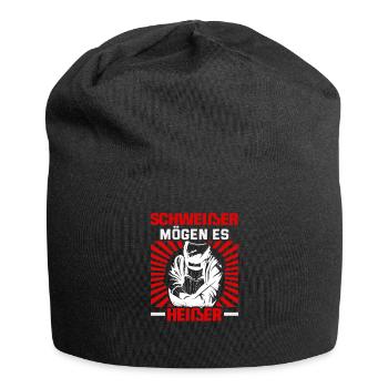 Schweißer Spruch Design für Metallbauer - Jersey-Beanie - Schwarz - Vorne