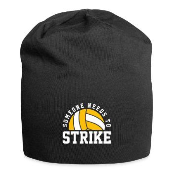 Jemand Muss Zuschlagen! - Jersey-Beanie - Schwarz - Vorne