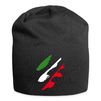Italien Style Flagge - Jersey-Beanie - Schwarz - Vorne