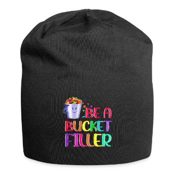 Lehrerin Wachstum Schulklasse Kinder Bucket Filler - Jersey-Beanie - Schwarz - Vorne