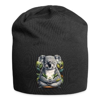 Koala Meditation - Jersey Beanie - black - Front