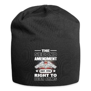 The Second Amendment Est. 1791 Right To Bear Arms - Jersey Beanie - black - Front