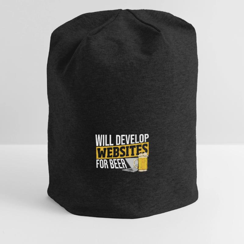 Will Develop Websites For Beer Web Developer Jersey Beanie