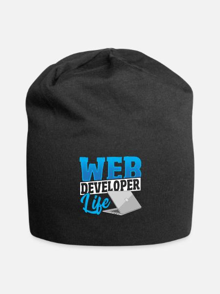 Web Developer Life Web Developer Programmer - Jersey-Beanie - Schwarz