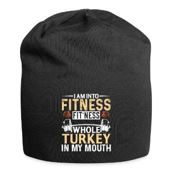 I'm In Fitness Fitness Whole Turkey In My - Jersey Beanie - black - Front