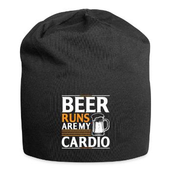 Bierläufe Sind Mein Kardiotraining - Jersey-Beanie - Schwarz - Vorne