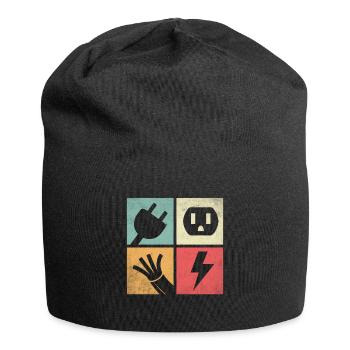 Connectors & Pastel Flashes - Jersey Beanie - black - Front