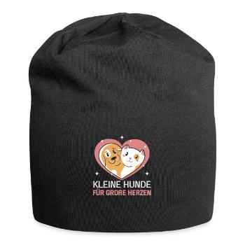 Hunderettungs Designs Für Tierrechtsaktivisten - Jersey-Beanie - Schwarz - Vorne