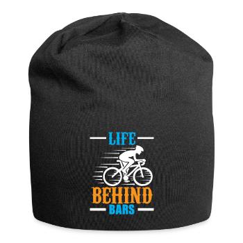 Das Leben Hinter Gittern - Jersey-Beanie - Schwarz - Vorne