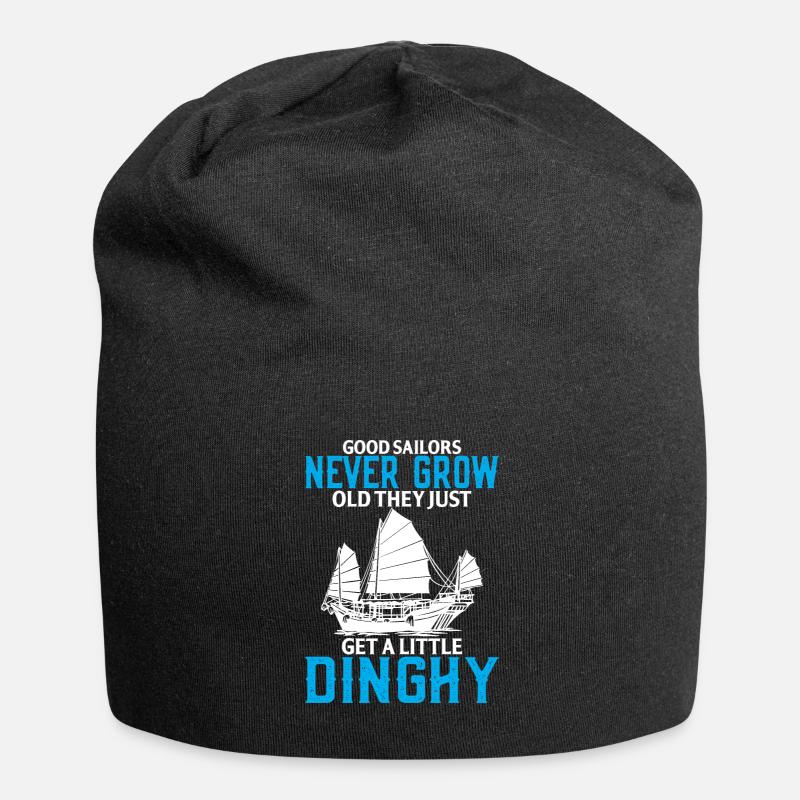 Gute Segler Werden Nie Alt, Sie Werden Nur Ein - Jersey-Beanie - Schwarz