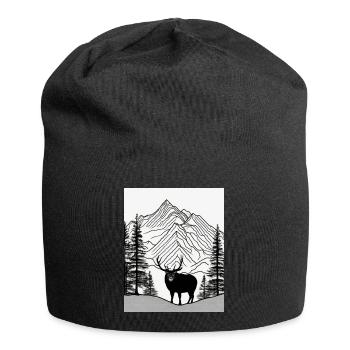 Simple Natur - Jersey-Beanie - Schwarz - Vorne