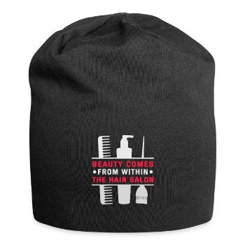 Hairdresser, Barber, Hairdresser, Hair Salon - Jersey Beanie - black - Front