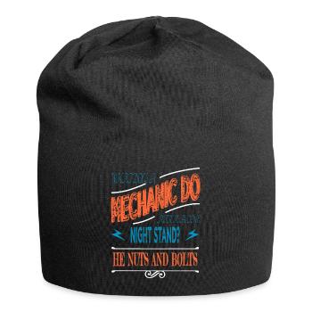 humor birthday wrench baseballtshirt automobile - Jersey-Beanie - Schwarz - Vorne