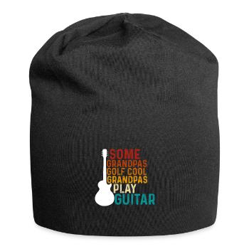 Manche Großväter Golfen Coole Großväter Spielen - Jersey-Beanie - Schwarz - Vorne