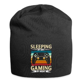 Sleeping During The Day Playing At Night - Jersey Beanie - black - Front