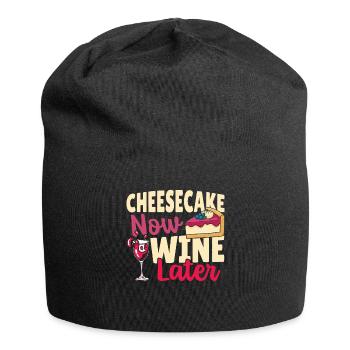 Mangeur de fromage, amateur de fromage, amateur de gâteau au fromage - Bonnet en jersey - noir - Devant