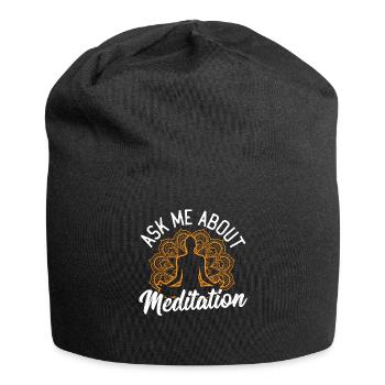 Yoga amant Chakra guérison Chakra guérison Art - Bonnet en jersey - noir - Devant