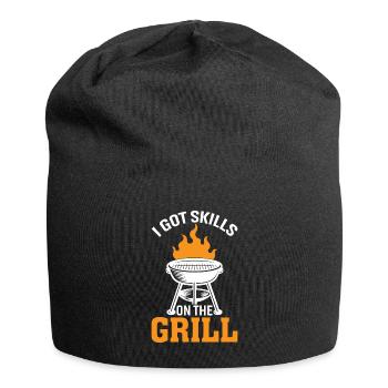 Ich Habe Fähigkeiten Auf Dem Grill - Jersey-Beanie - Schwarz - Vorne