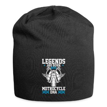 Legends are born with motorcycle DNA - Jersey Beanie - black - Front
