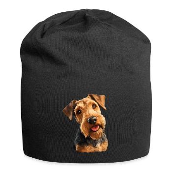 Welsh Terrier - Jersey Beanie - black - Front