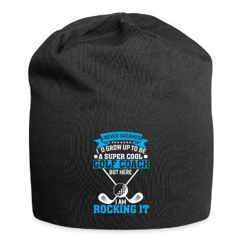 Ich Hätte Mir Nie Träumen Lassen Das Ich Mal Ein - Jersey-Beanie - Schwarz - Vorne