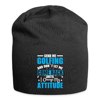 Send me to golf and don't let me - Jersey Beanie - black - Front
