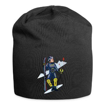 Ski Racer - Bonnet en jersey - noir - Devant